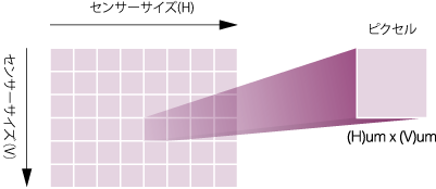 センサーサイズ/ピクセルサイズ