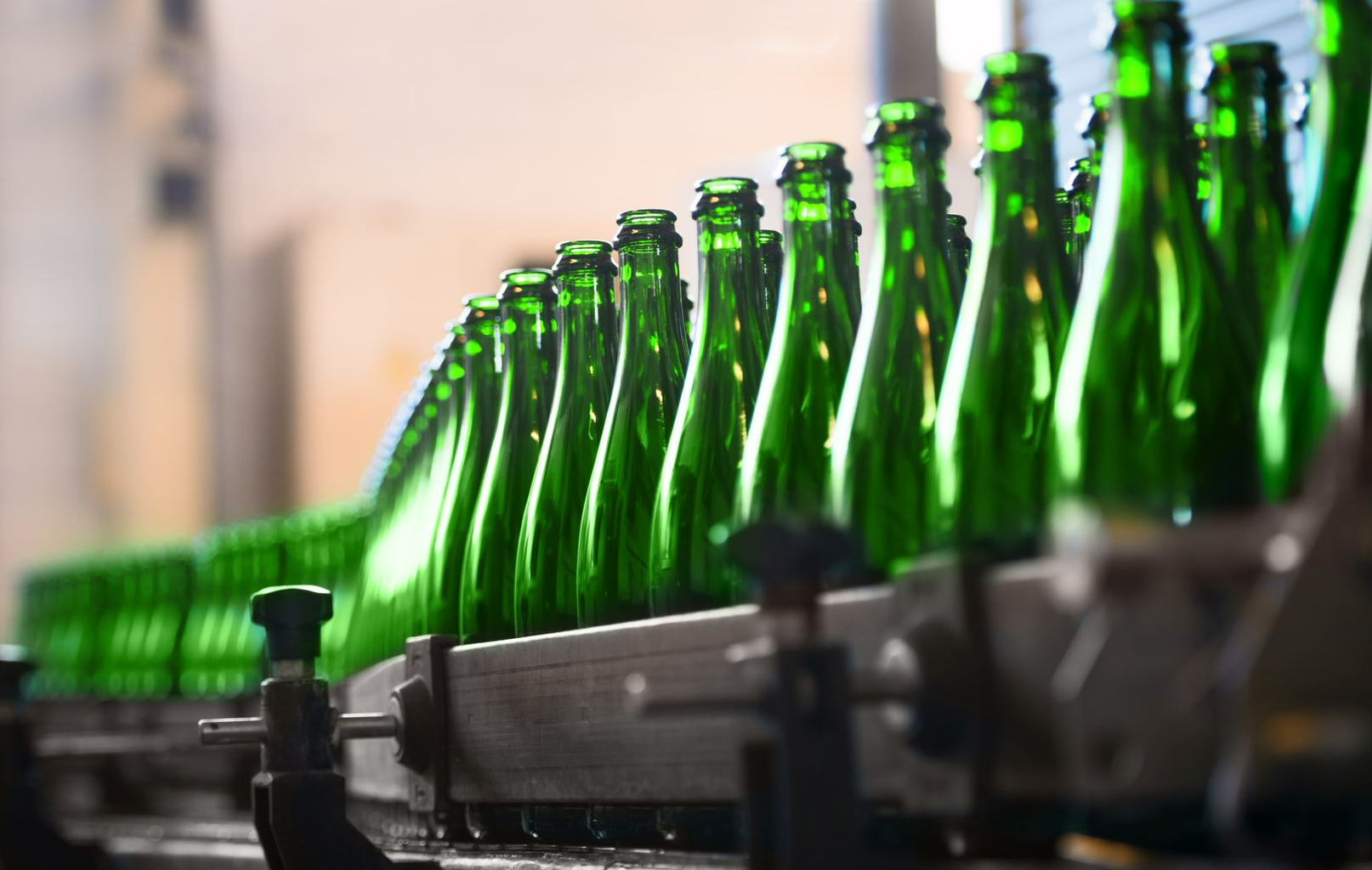 Inspection and dimensional measurement of glass bottle